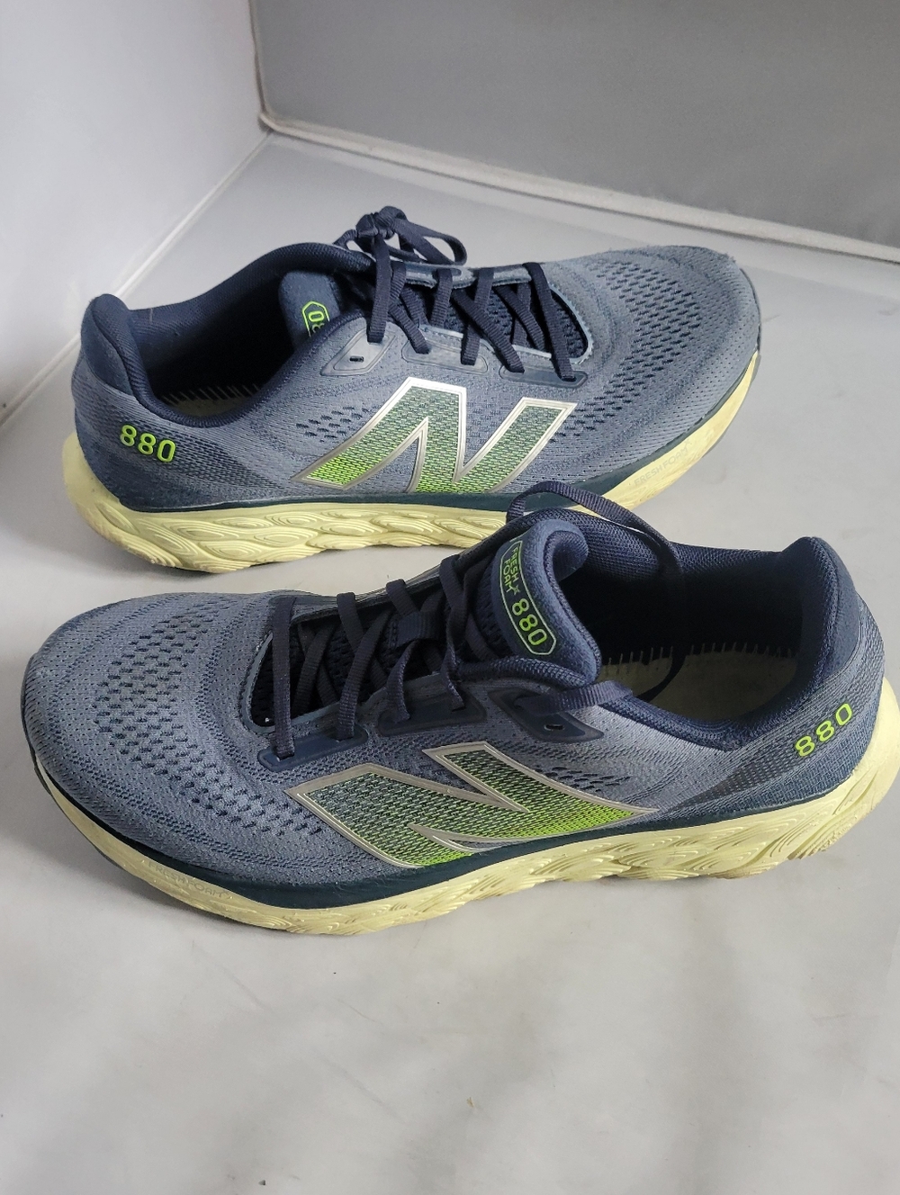 Men's New Balance Fresh Foam X 880v14, Arctic Grey/Limelight, 11  M